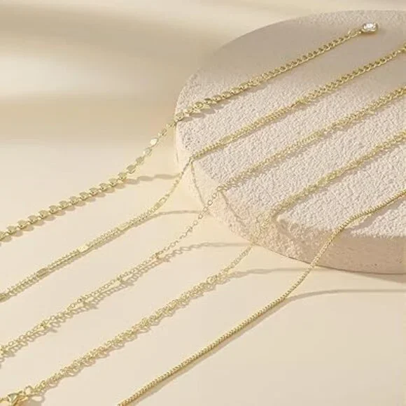 4 Women's 14K Gold Plated Bracelets Set Stunning Brand New !! - Picture 1 of 3